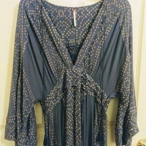 Free People kimono style maxi dress